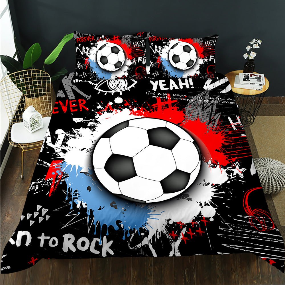 Graffiti Soccer Bedding Set - Doonara