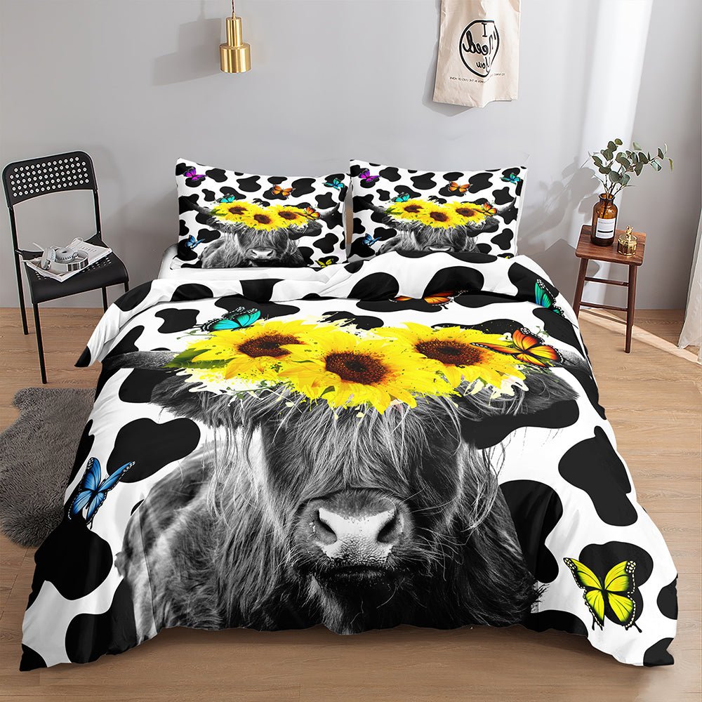 Highland Cow Doona Cover Set - Doonara