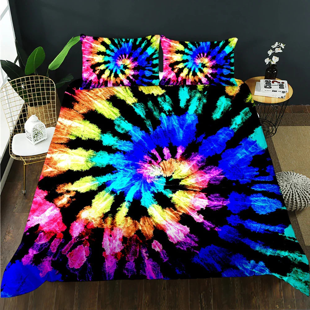 Multi-ColourTieDyeDoonaCoverSet - Doonara