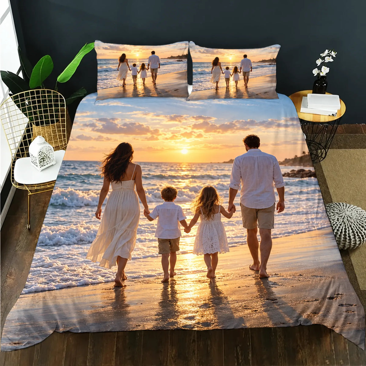 Example of a personalised custom doona cover set design