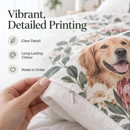 Personalised quilt cover set example with custom design