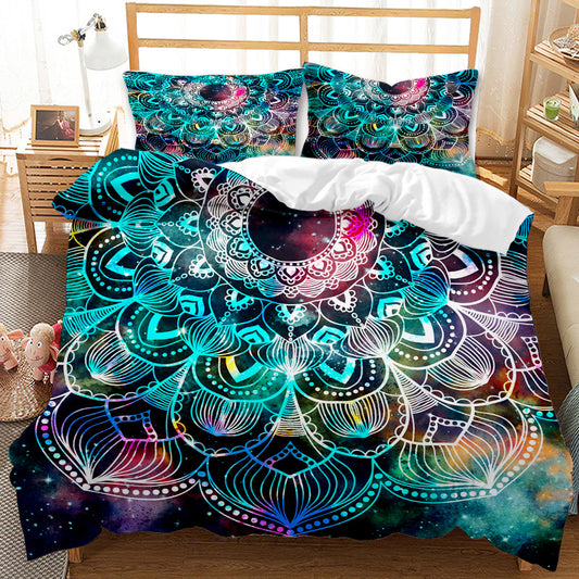 Bohemian Galaxy Mandala Doona Cover Set