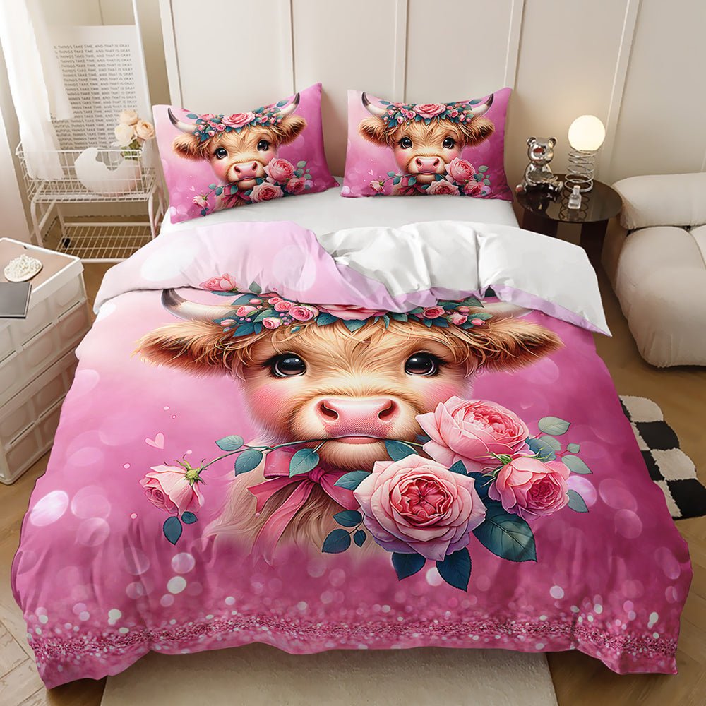 Baby Cow Quilt Cover Set - Doonara