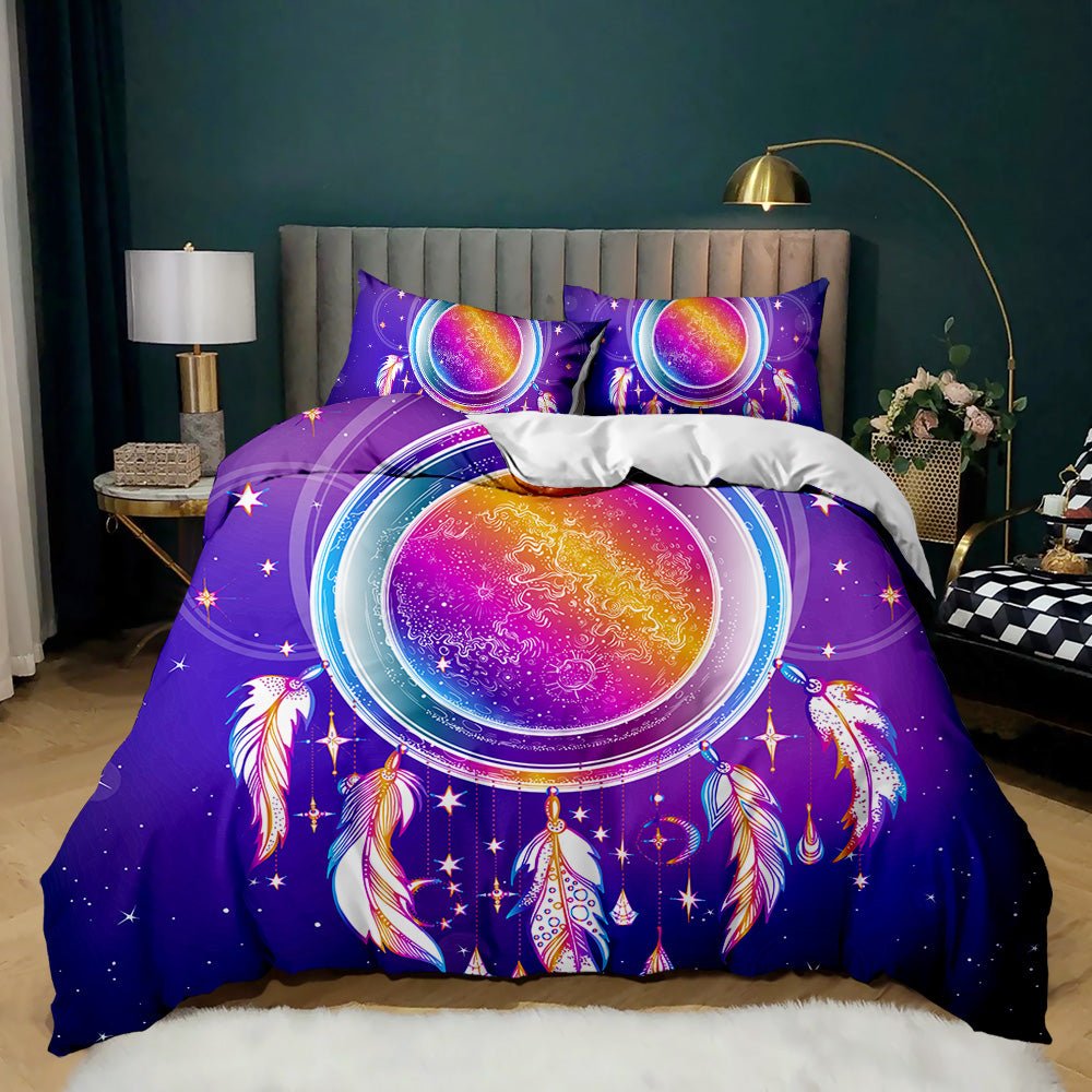 Celestial Galaxy Dreamcatcher Quilt Cover Set - Doonara