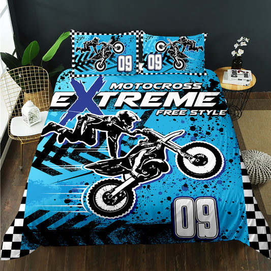 Motocross Rider Quilt Cover Set