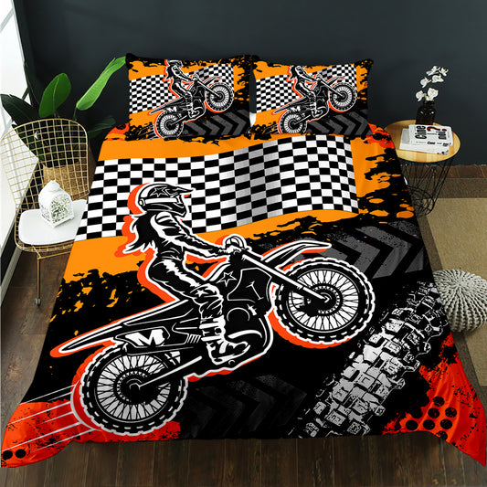 Girls Motocross Quilt Cover Set