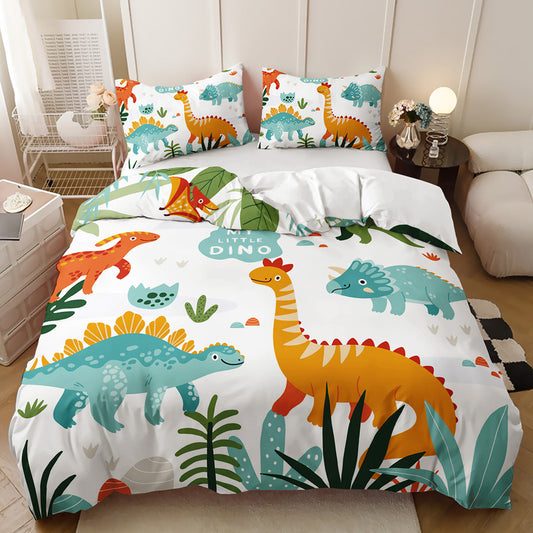 MyLittleDinoCuteCartoonQuiltCoverSet - Doonara