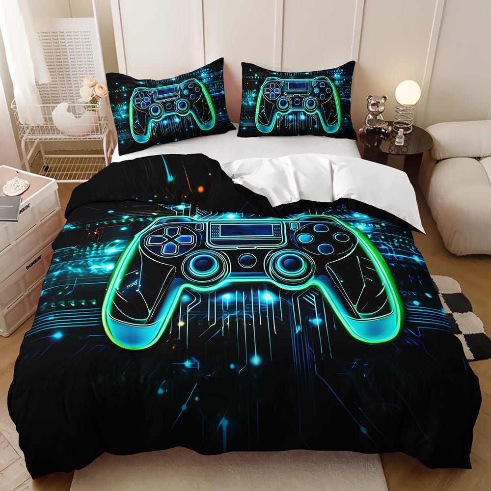 Neon Gaming Controller Doona Cover Set - Doonara