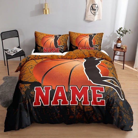 Personalised Basketball Dunk Quilt Cover Set - Doonara