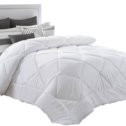 White 400GSM bamboo microfibre all season quilt in King size