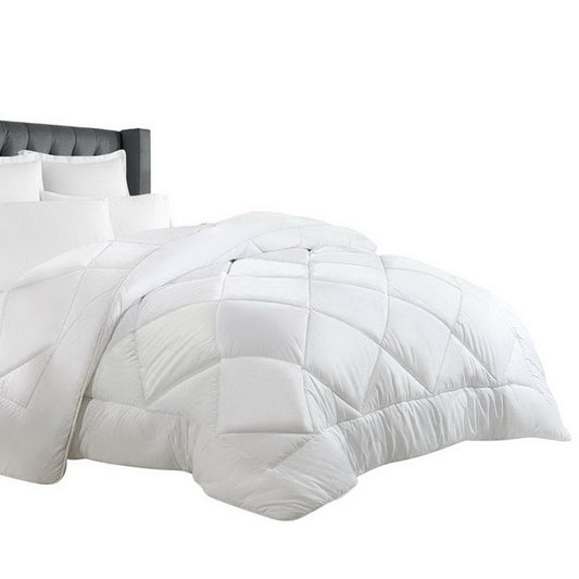 White 700GSM bamboo microfibre winter quilt in King size