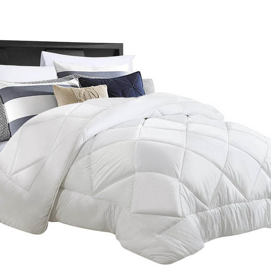 White 800GSM bamboo microfibre winter quilt in King size