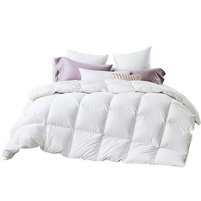White 700GSM duck feather and down quilt in King size