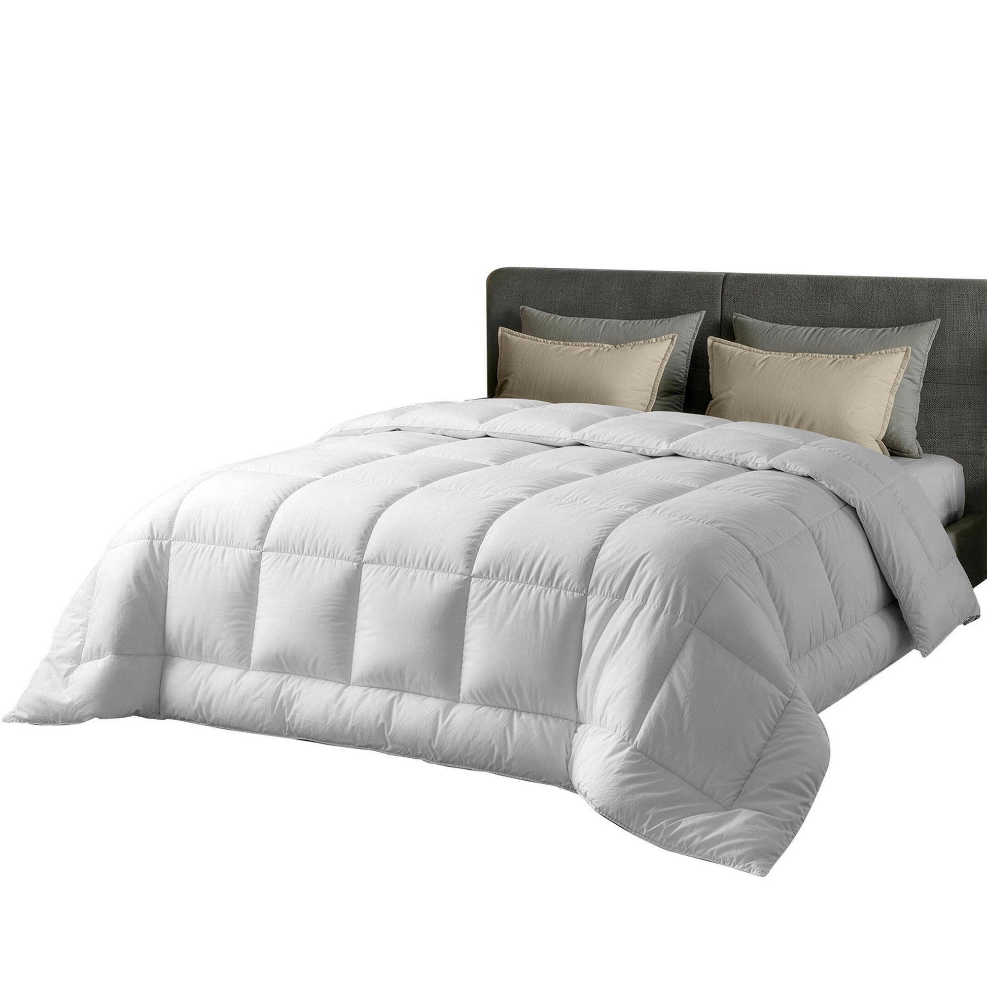 White 500GSM wool winter quilt in Double size