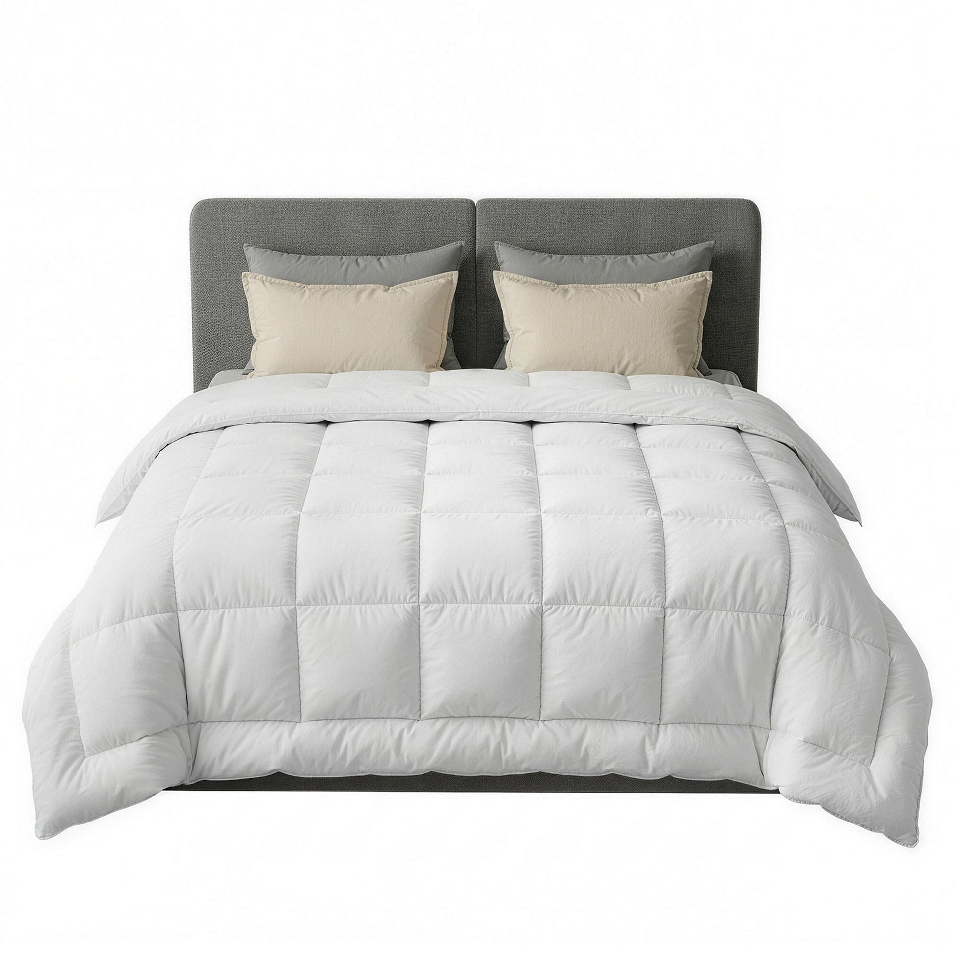White 500GSM wool winter quilt in Double size