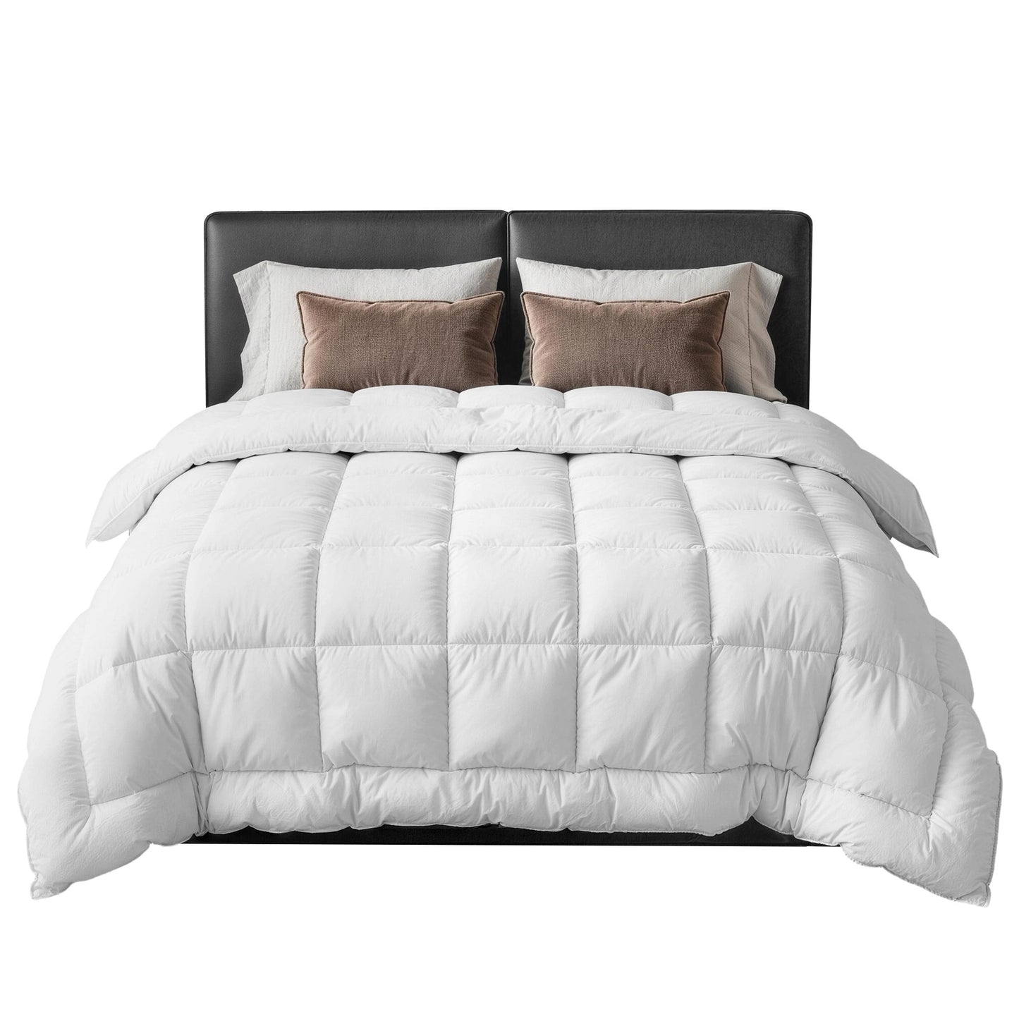 White 800GSM wool winter quilt in Double size