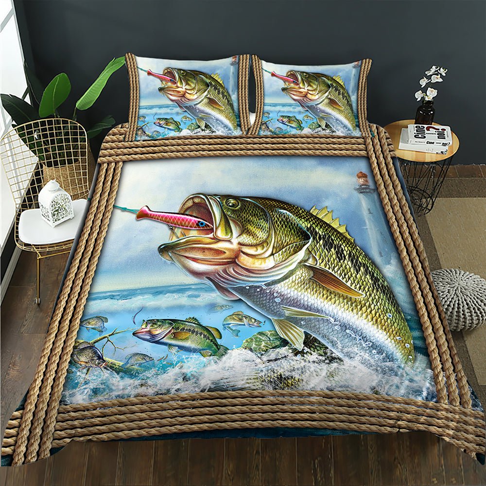 Rope Frame Bass Fishing Doona Cover Set - Doonara