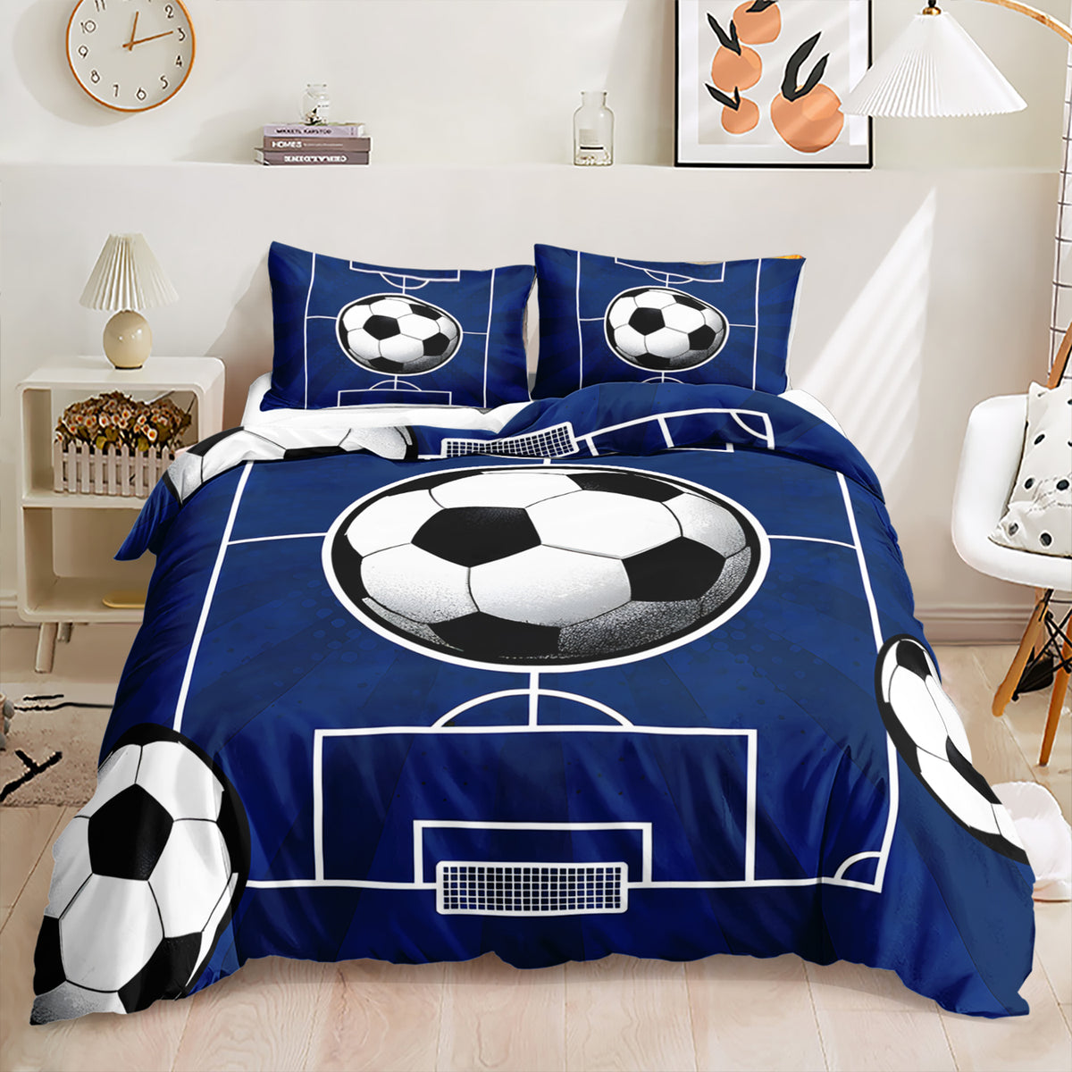 Soccer Field Quilt Cover Set - Doonara
