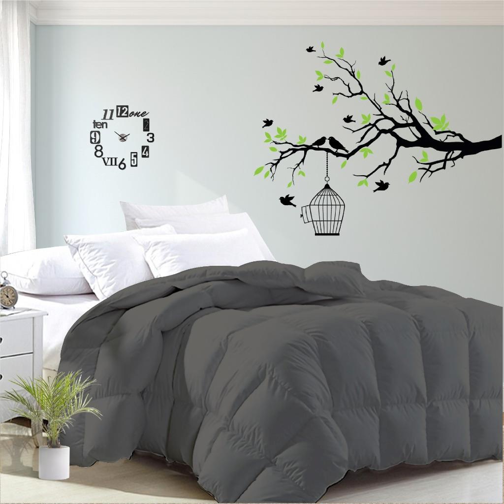 grey 200GSM bamboo blend summer quilt in Queen size