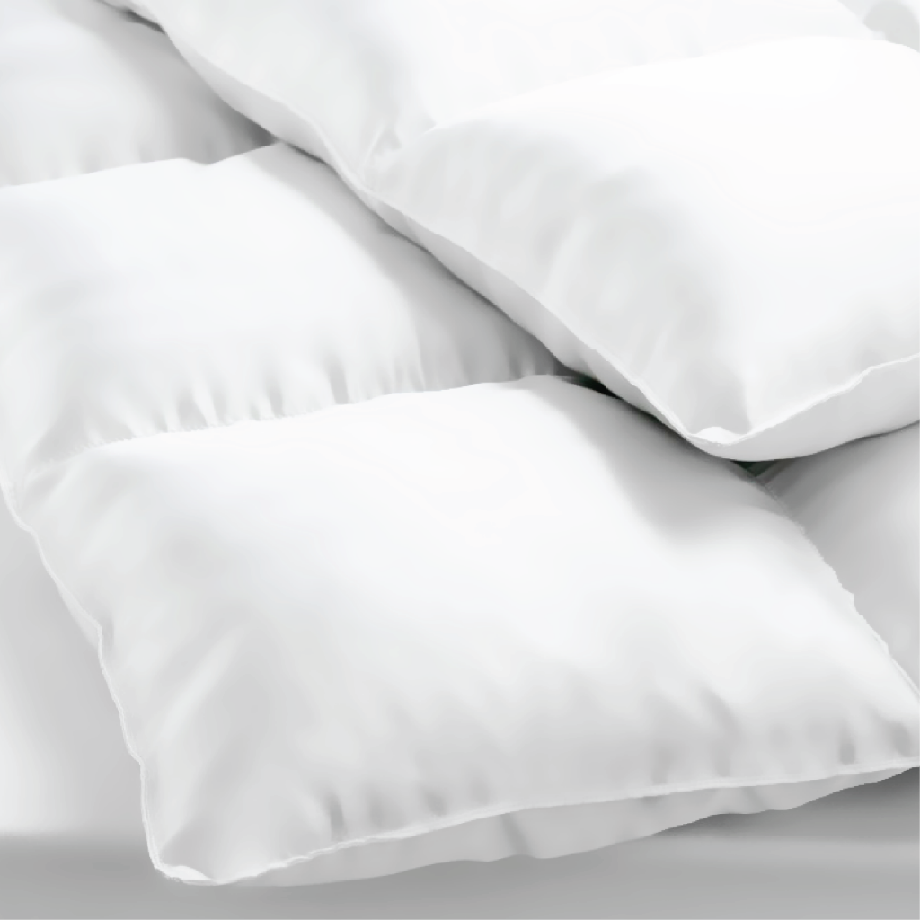 White 400GSM all season microfibre quilt in Queen size