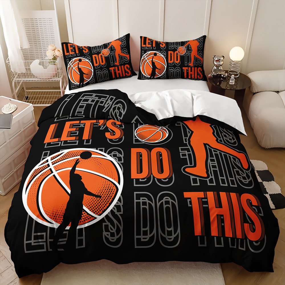 Let's Do This Basketball basketball quilt cover set