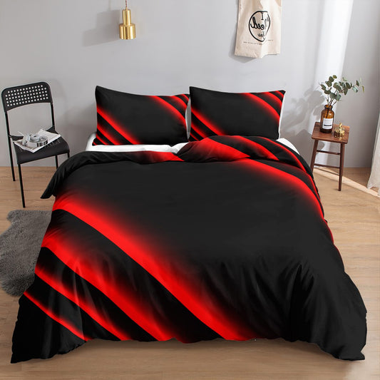 Red Light Streak quilt cover set